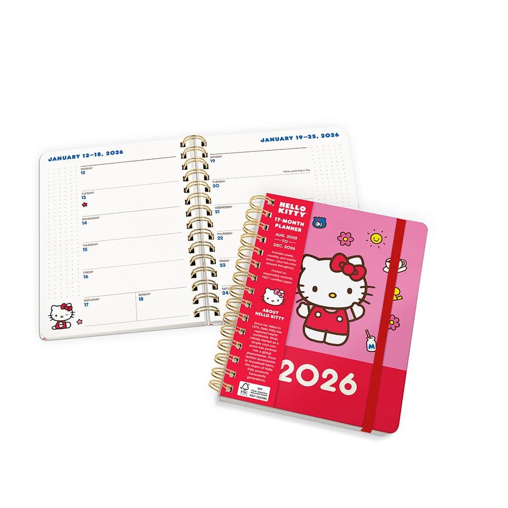 Hello Kitty Playful Pink 2026 Planner Seventh Alternate Image