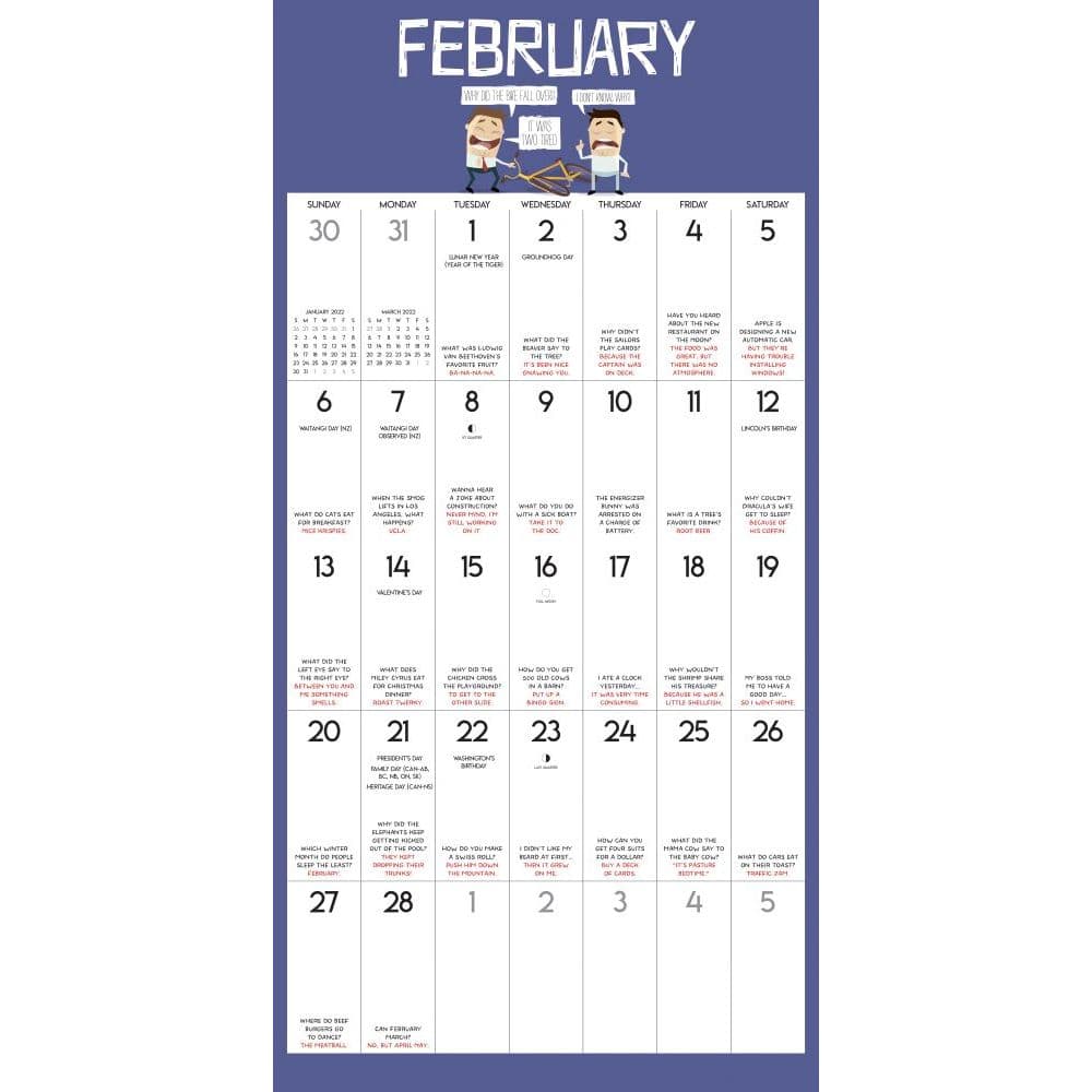 Bad Dad Jokes 2022 Wall Calendar - Calendars.com