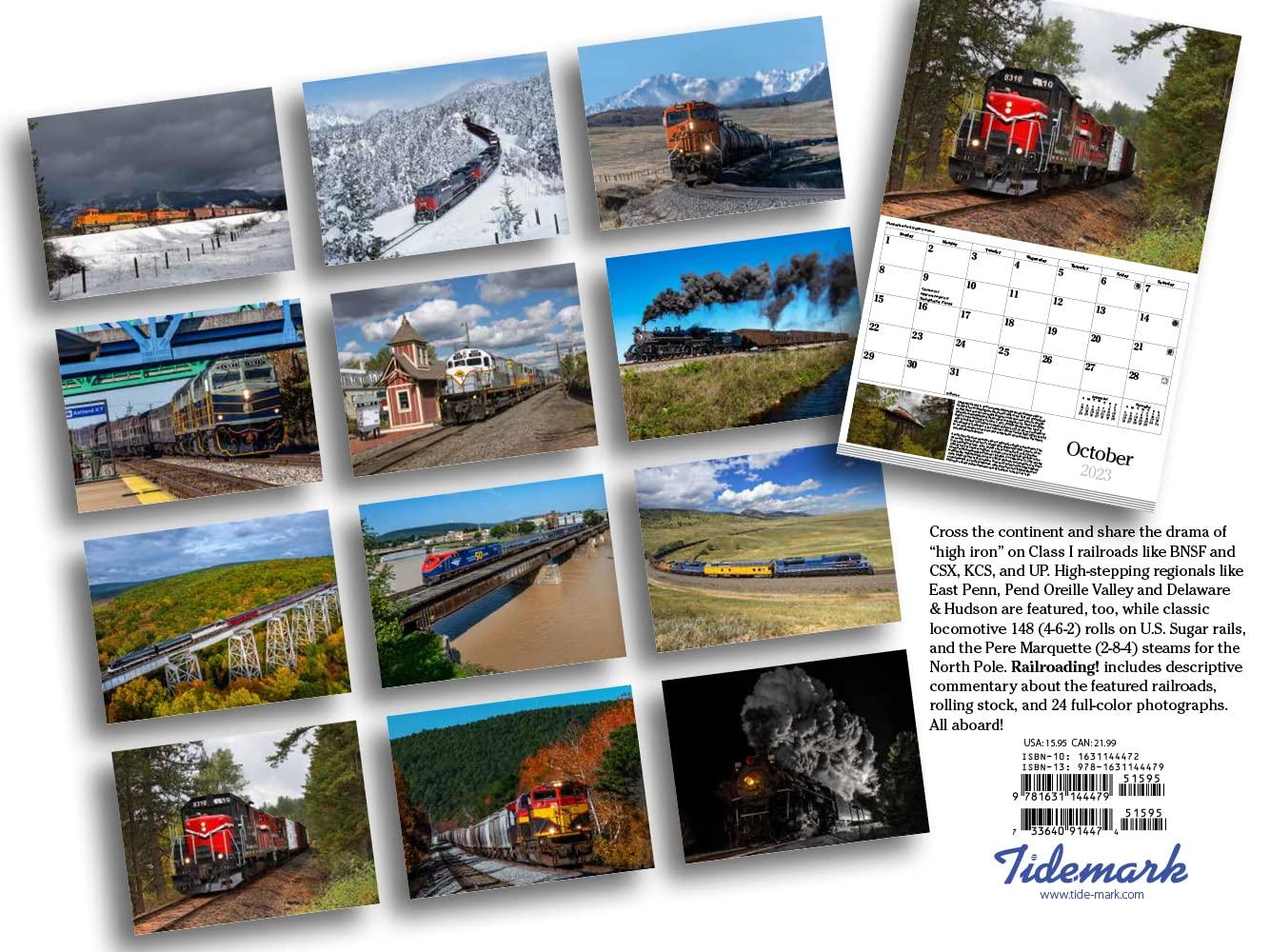 Trains Railroading 2023 Wall Calendar - Calendars.com