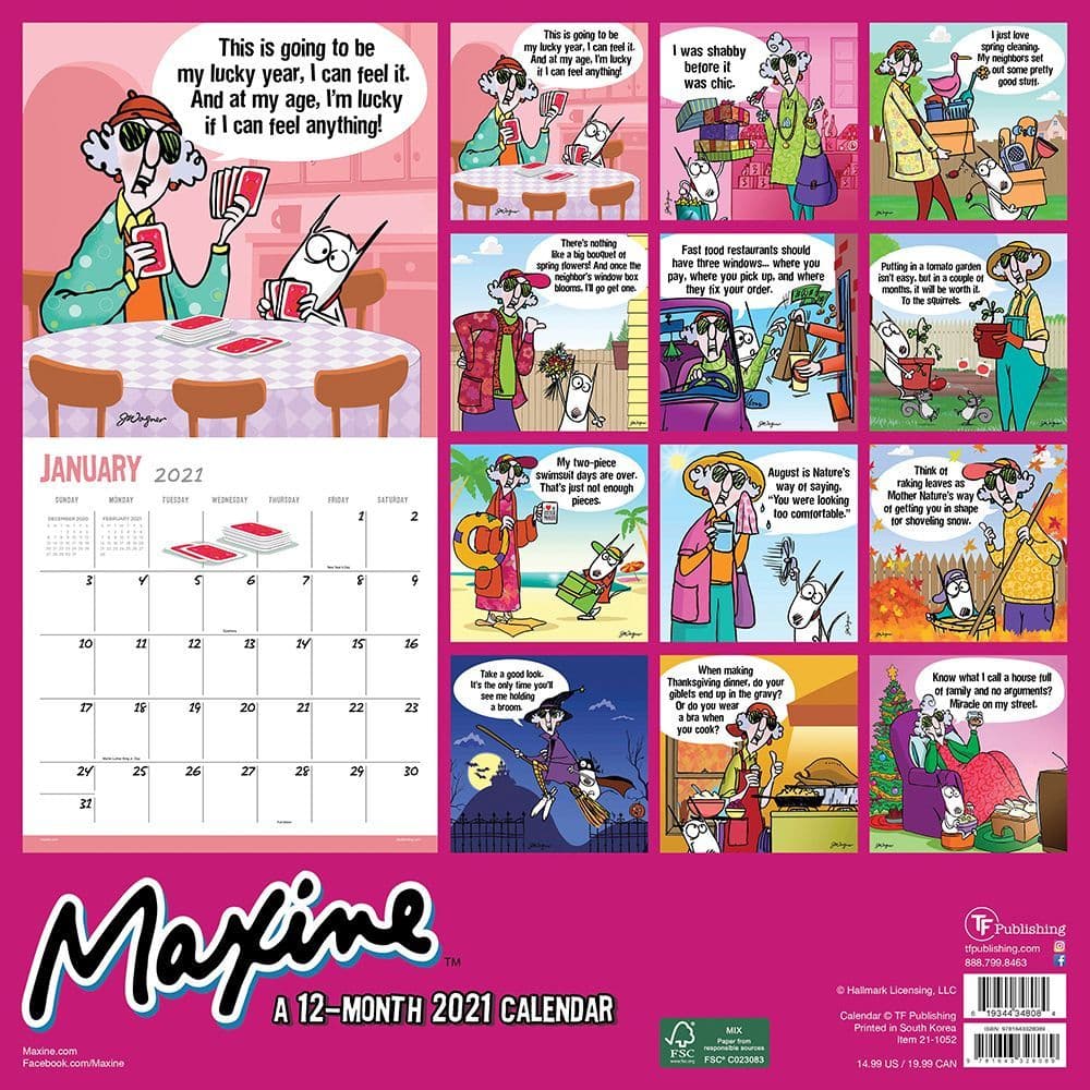 Maxine Wall Calendar