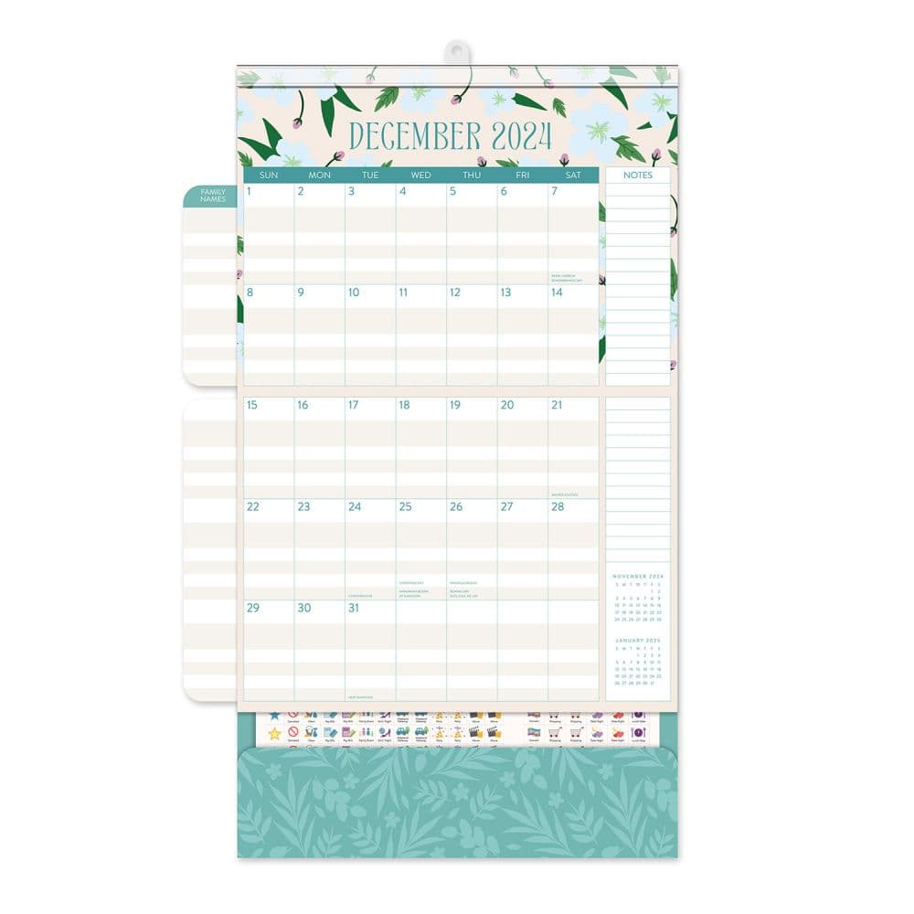 Modern Floral Do It All 2024 Wall Calendar