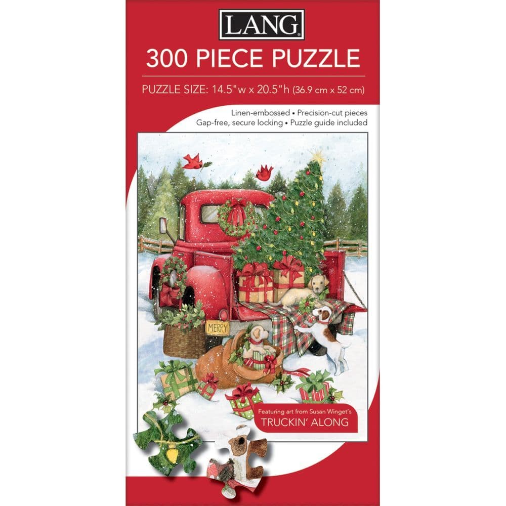 Santa's Truck 300 Piece Puzzle by Susan Winget Alternate Image 2