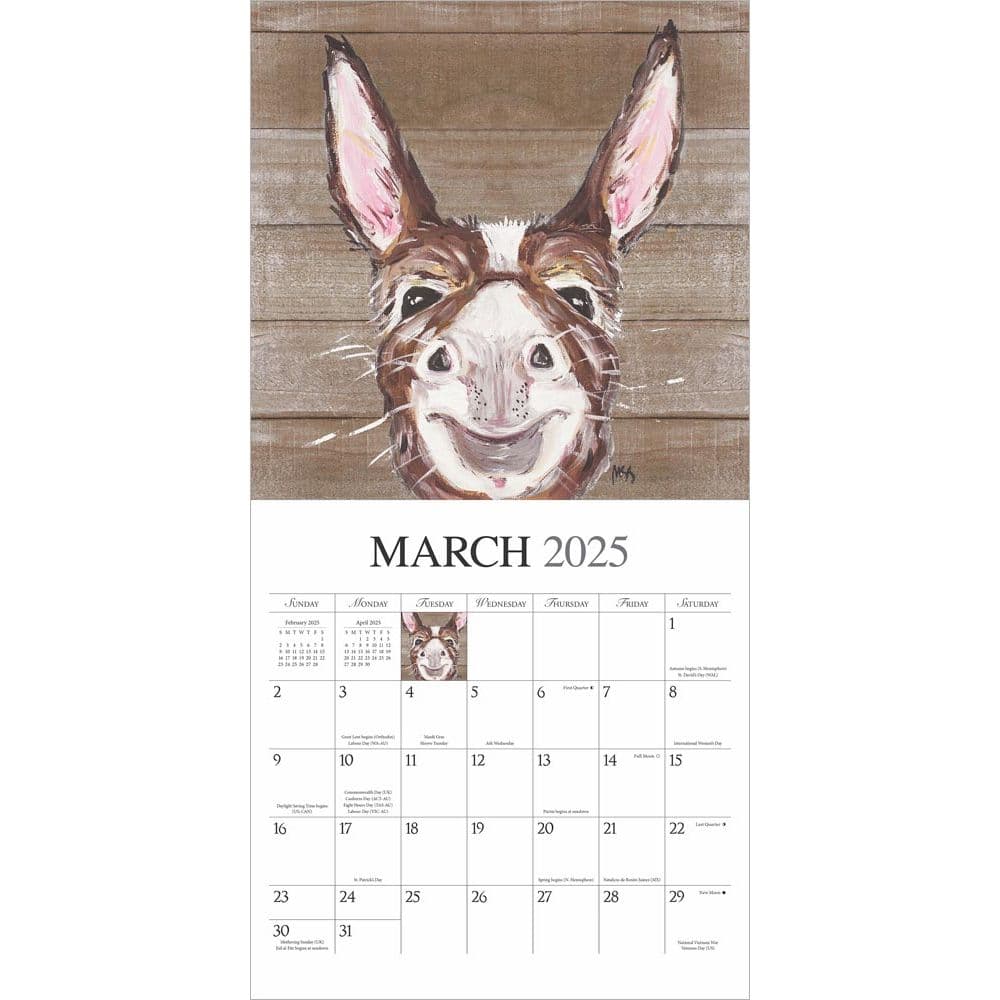 Barnyard Friends 2025 Wall Calendar Second Alternate Image width=&quot;1000&quot; height=&quot;1000&quot;