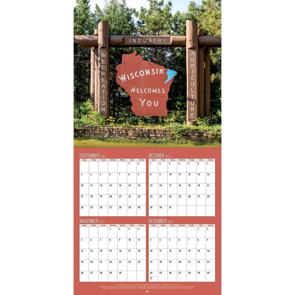 Wisconsin Photo 2024 Wall Calendar