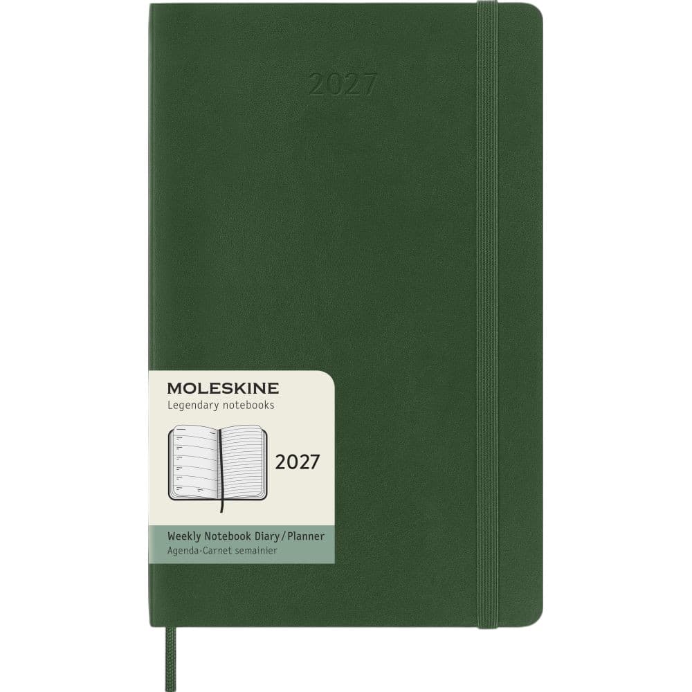 image Moleskine Myrtle Green Large Soft Cover 2027 Weekly Planner Main Product Image