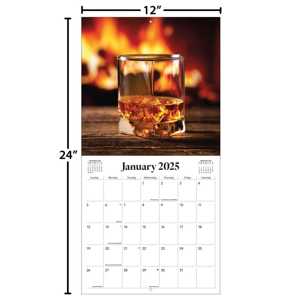 Whiskey Photo 2025 Wall Calendar Fifth Alternate Image