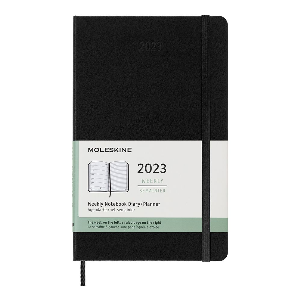 Moleskine Moleskine 2023 Weekly Hard Cover Pocket Planner (Black)