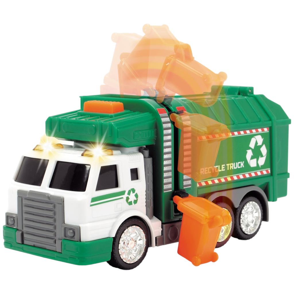 Recycling Truck with Lights and Sound Back of Truck