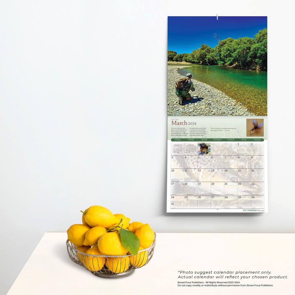 Fly Fishing Dreams 2024 Wall Calendar