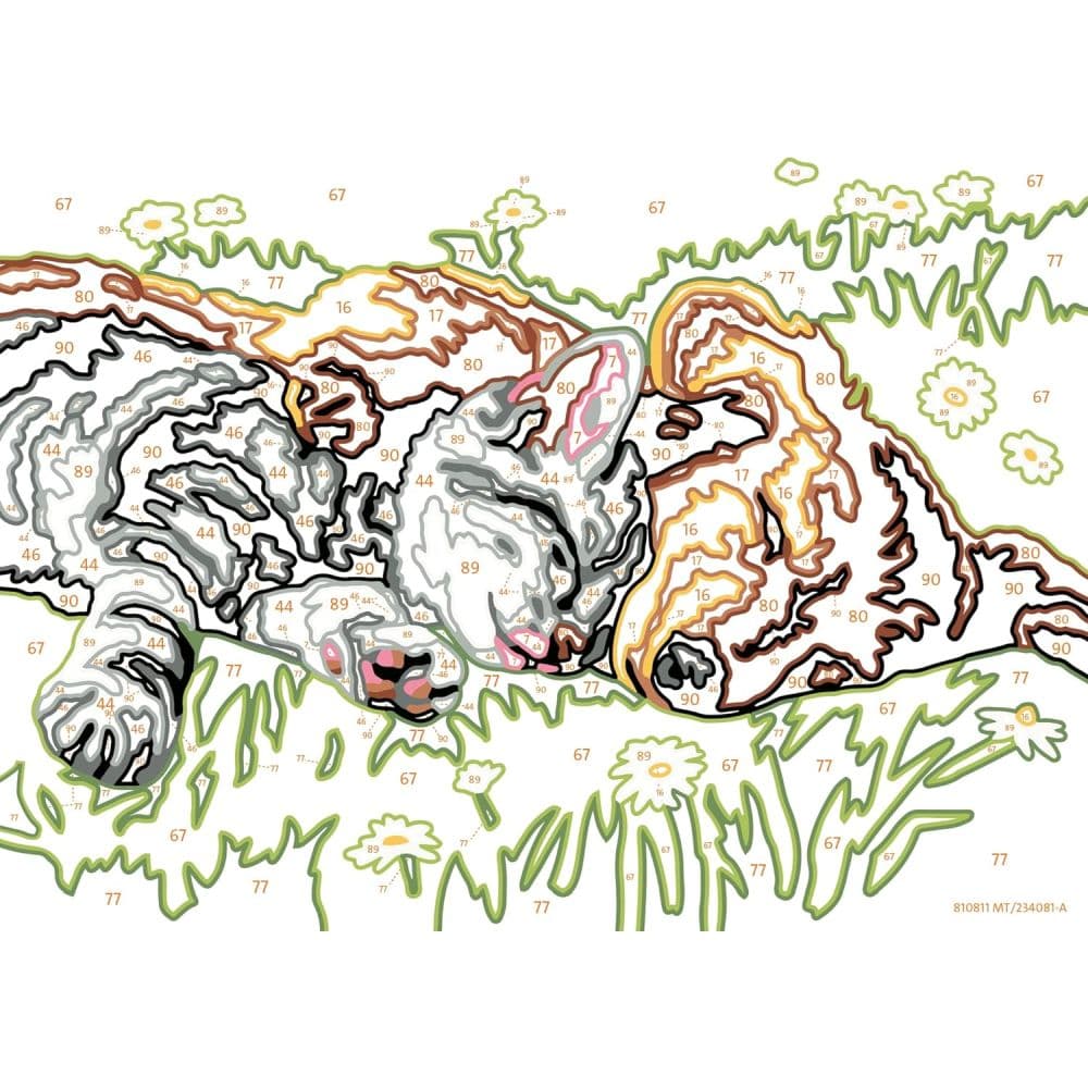 Sleeping Cat and Dog Paint by Number Kit First Alternate Image width=&quot;1000&quot; height=&quot;1000&quot;
