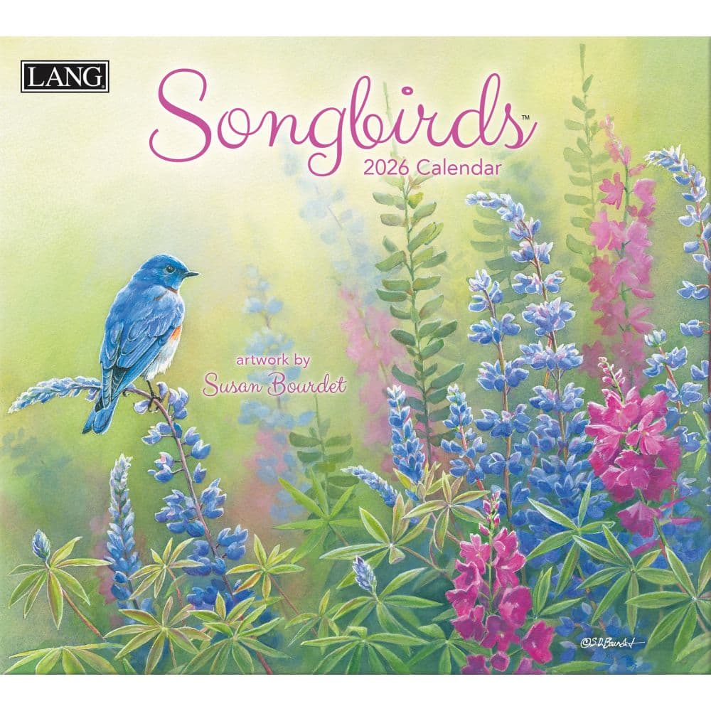 Songbirds 2026 Wall Calendar by Susan Bourdet Main Image