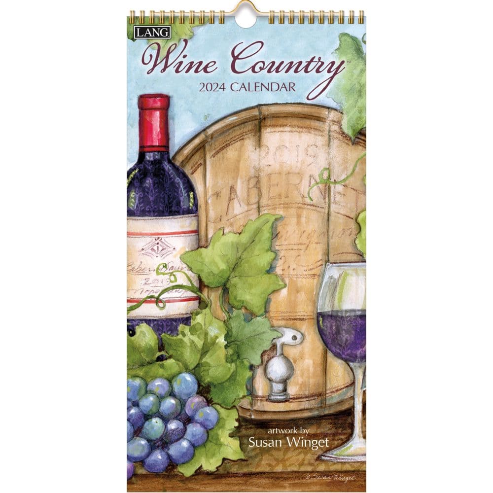 Wine Country Vertical 2024 Wall Calendar Main Image