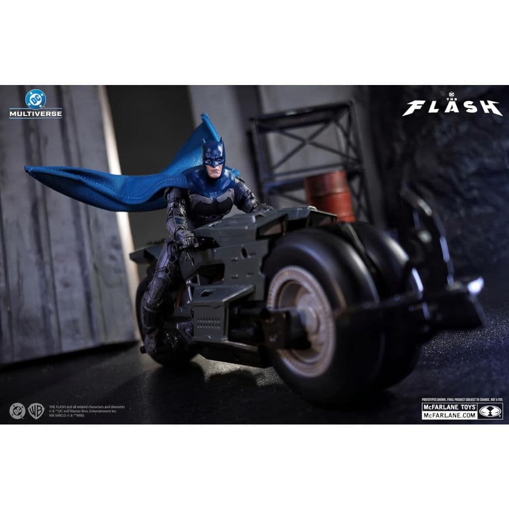 DC Multiverse The Flash Movie Batman and Batcycle 2-Pack Fifth Alternate Image