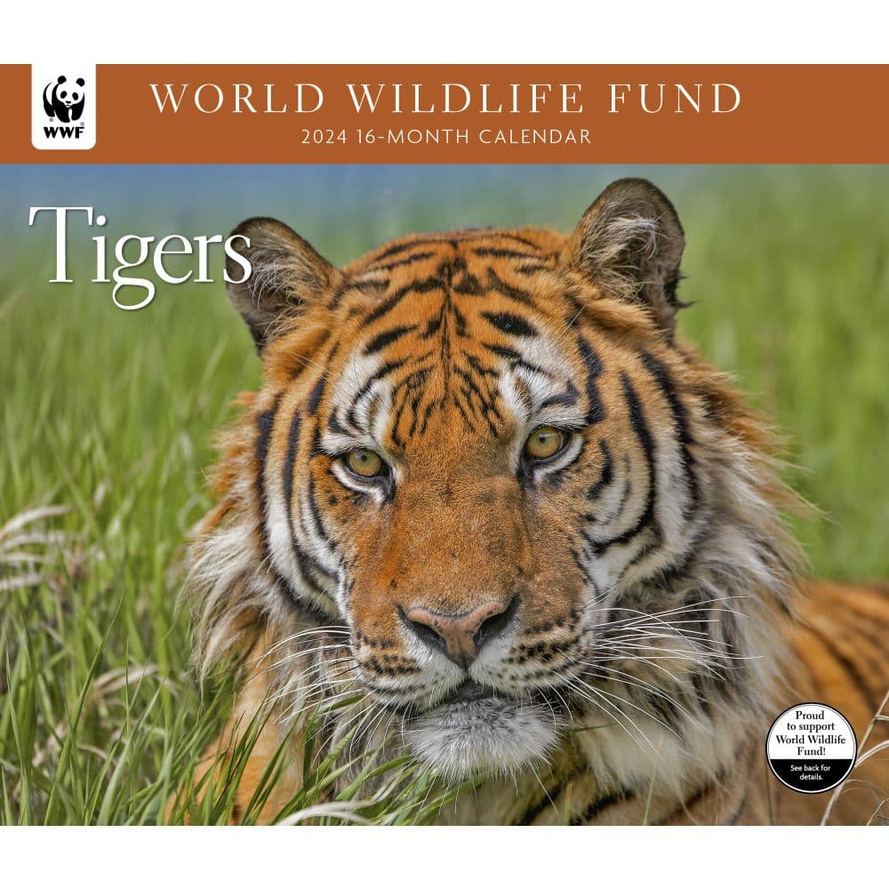 Tigers WWF 2024 Wall Calendar