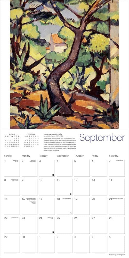 Scottish National Gallery NGS 2024 Wall Calendar