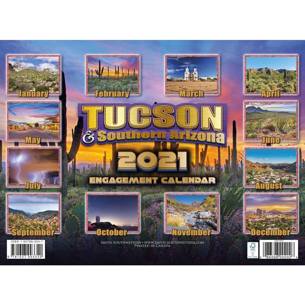 Tucson Southern Arizona Wall Calendar