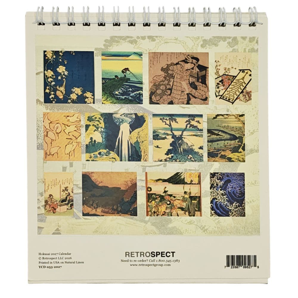 Hokusai 2027 Easel Desk Calendar First Alternate Image