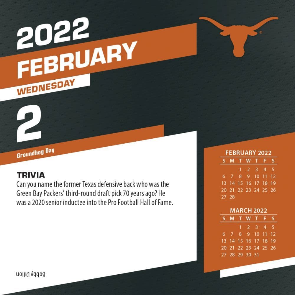 Col Texas Longhorns 2022 Desk Calendar - Calendars.com