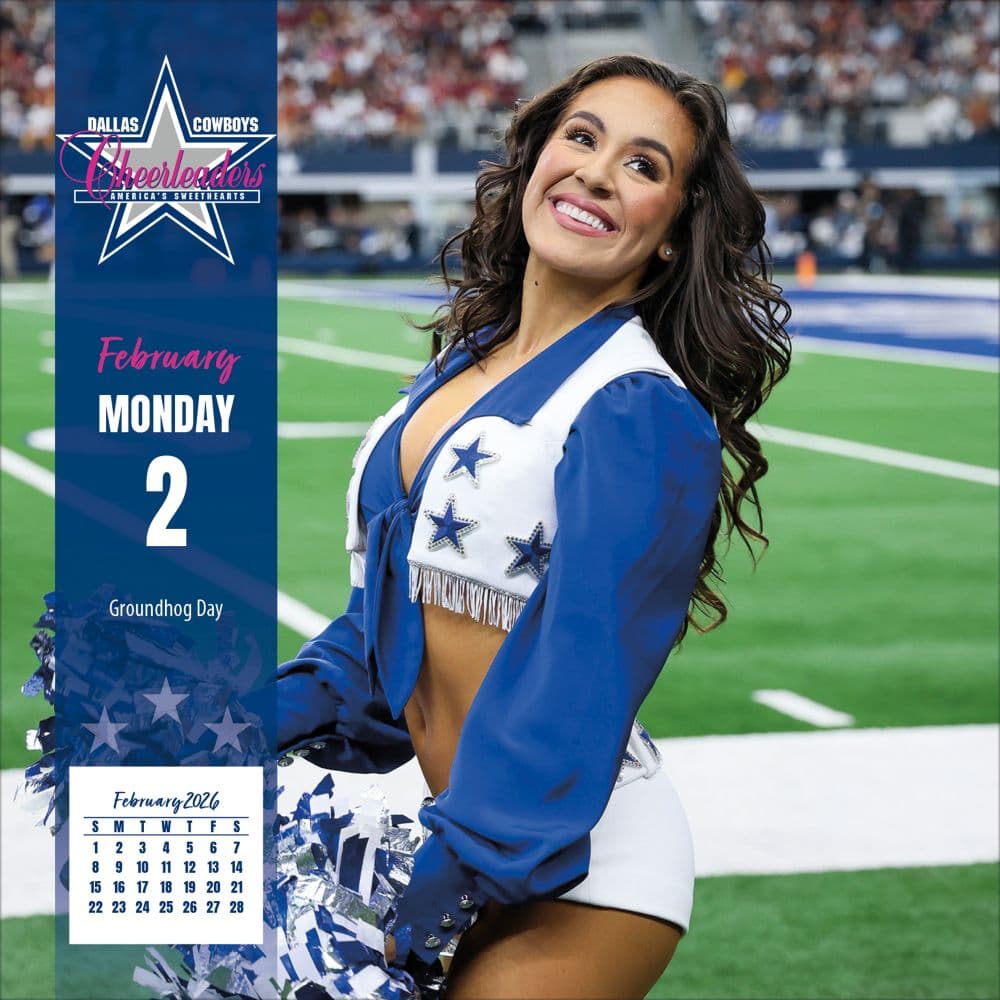 Dallas Cowboys Cheerleaders 2026 Desk Calendar Third Alternate Image