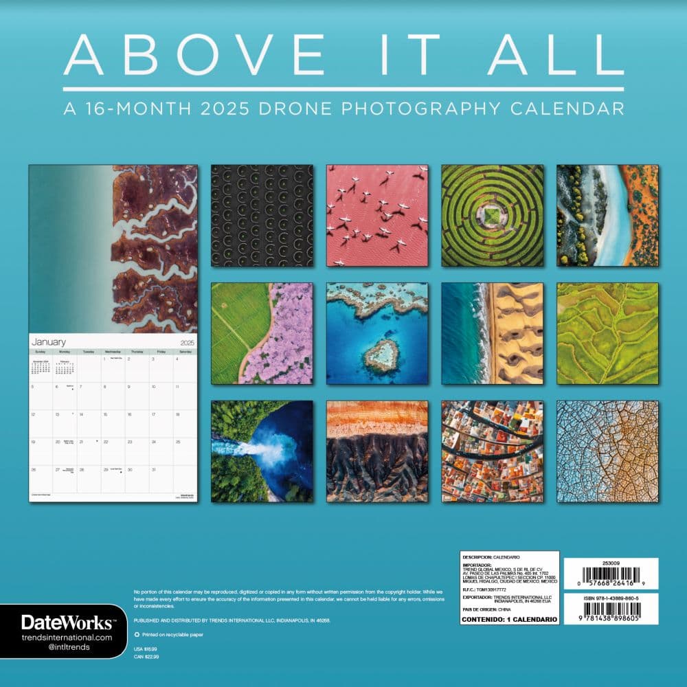 Above it All 2025 Wall Calendar Alt1