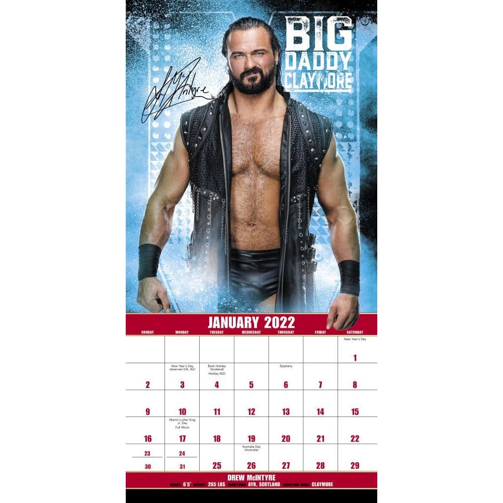 New Wwe Calendar 2022 Photos Gwycyh Plant Calendar 2022