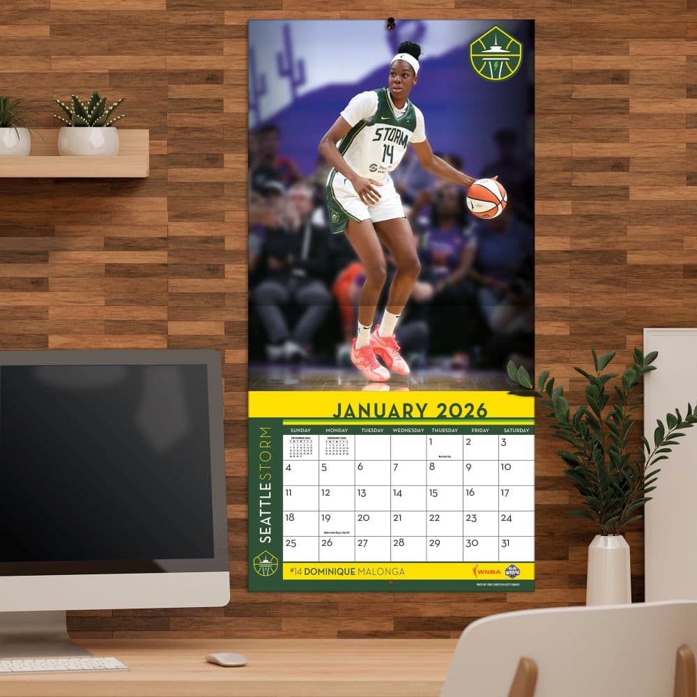 WNBA Seattle Storm 2026 Wall Calendar Fifth Alternate Image