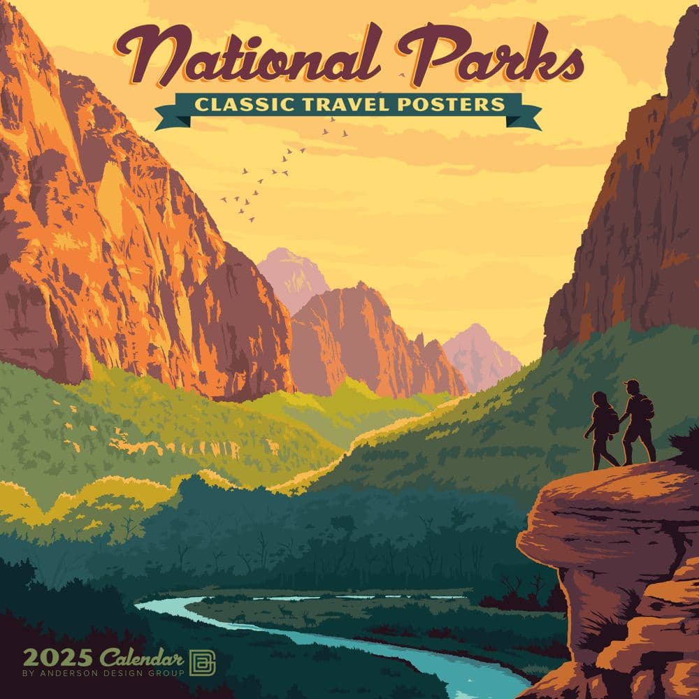 National Parks ADG 2025 Mini Wall Calendar Main Product Image width=&quot;1000&quot; height=&quot;1000&quot;