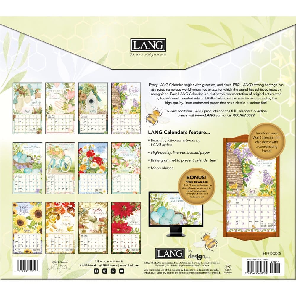 Abundant Friendship 2024 Wall Calendar