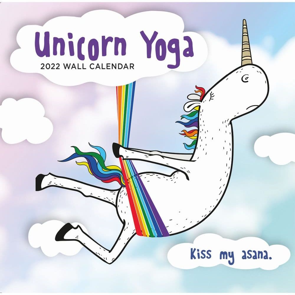 Unicorn Yoga 2022 Wall Calendar