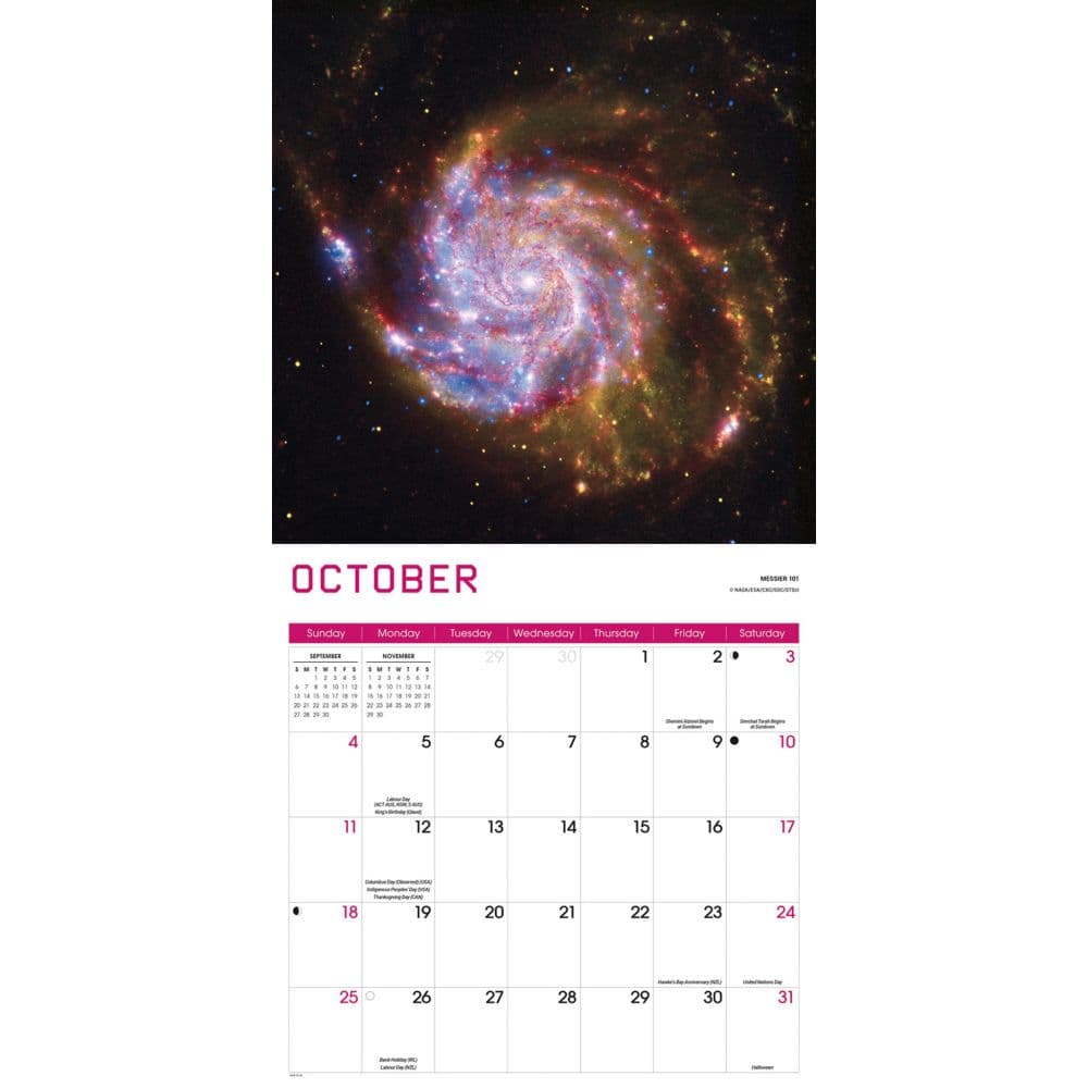 Hubble Space 2026 Wall Calendar Fourth Alternate Image