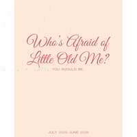 image Whos Afraid Academic 2026 Monthly Planner Main Image