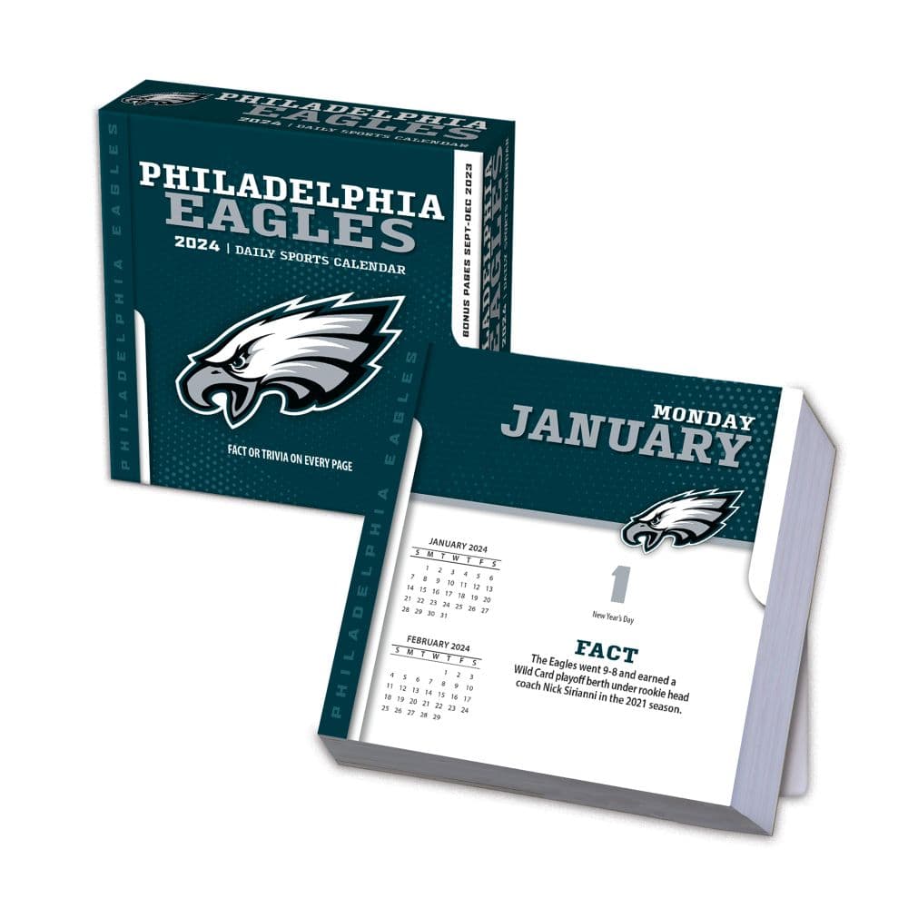 Philadelphia Eagles Desk Calendar 2024 Helga Kaylil