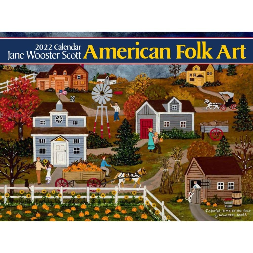American Folk Art 2022 Wall Calendar - Calendars.com