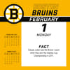 image NHL Boston Bruins 2027 Desk Calendar Third Alternate Image