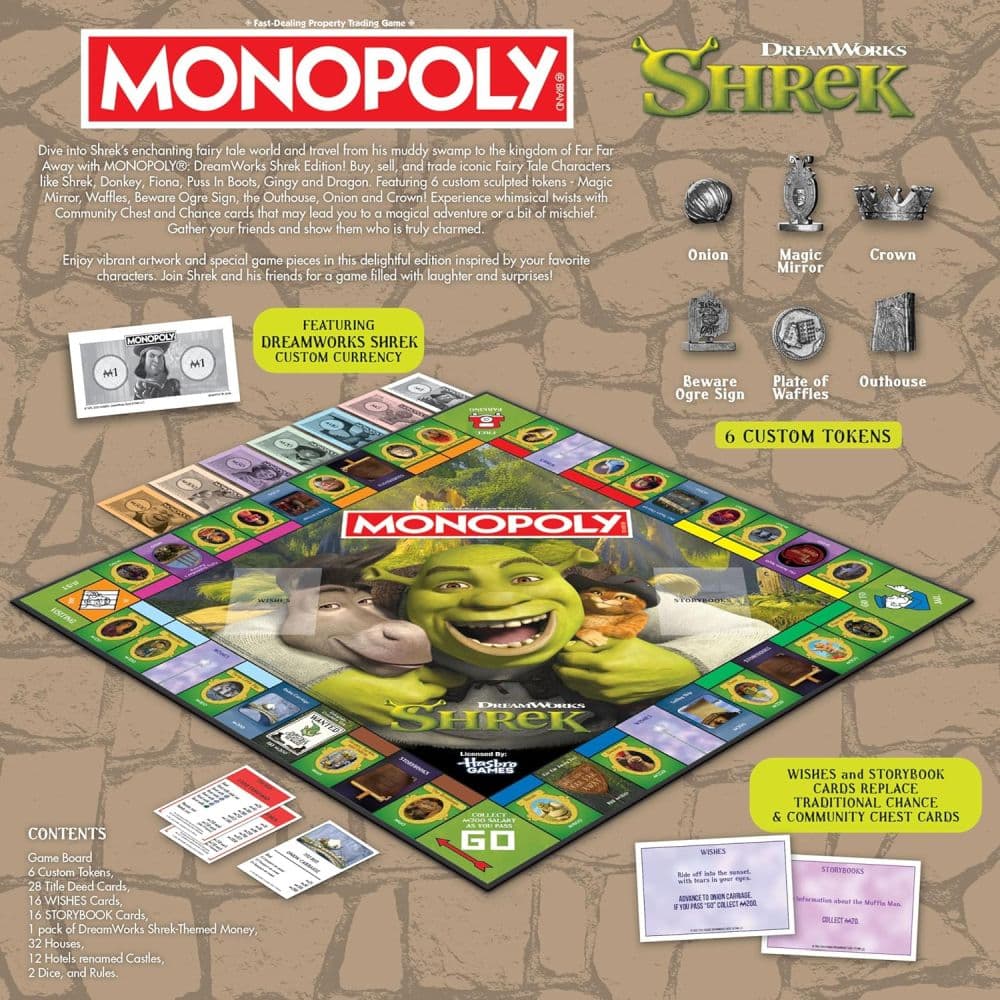 Monopoly Shrek Edition Board Game First Alternate Image