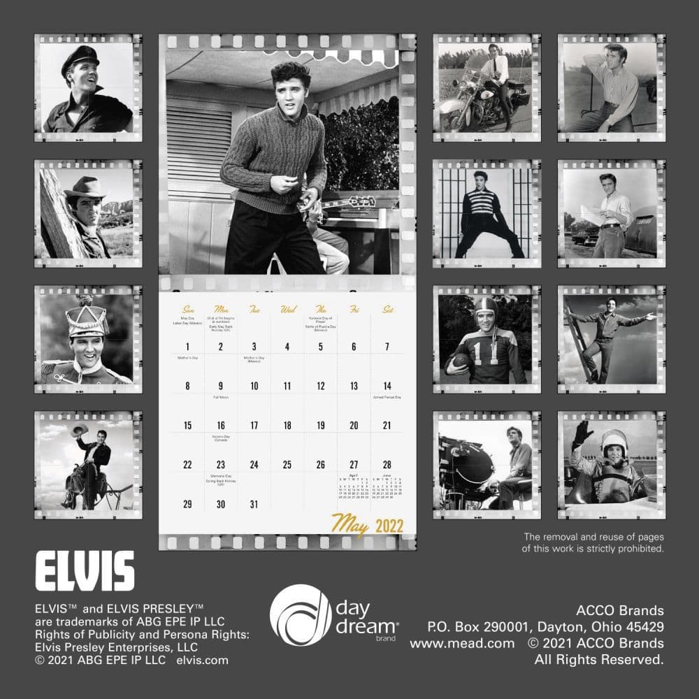Elvis Special Edition Kit 2022 Wall Calendar - Calendars.com