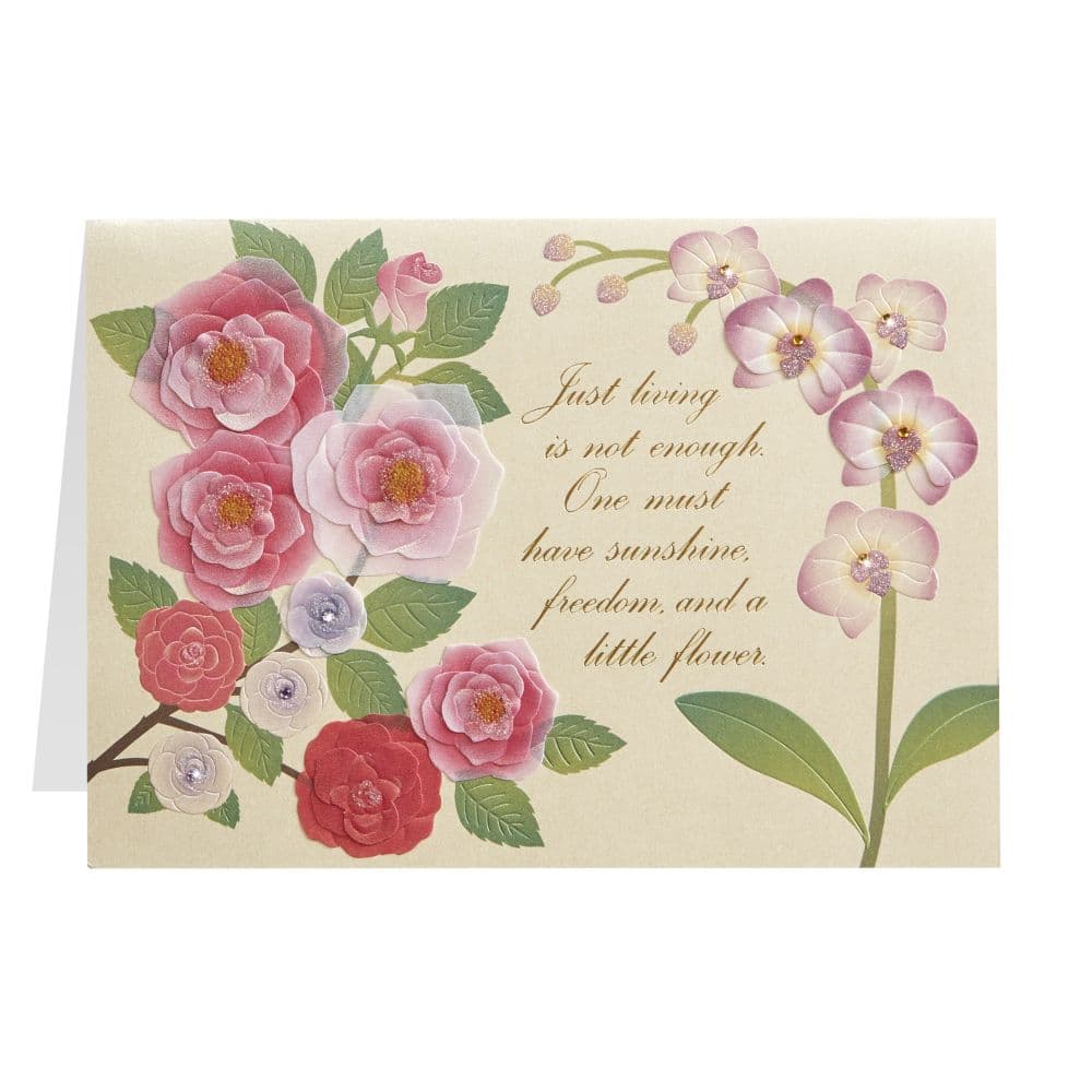 Flowers and Quote Birthday Card Sixth Alternate Image width=&quot;1000&quot; height=&quot;1000&quot;