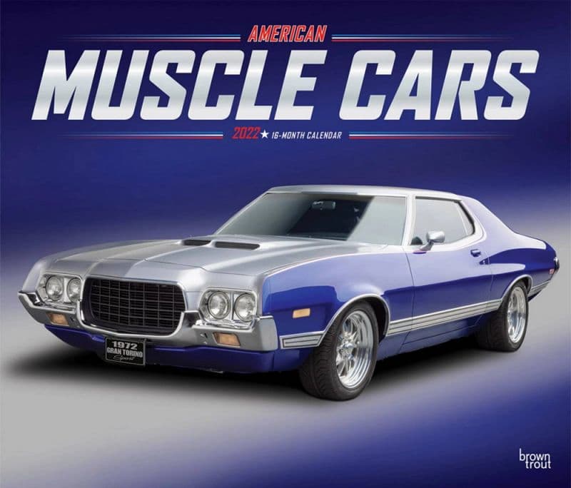 Car Calendar 2022 American Muscle Cars 2022 Deluxe Wall Calendar - Calendars.com