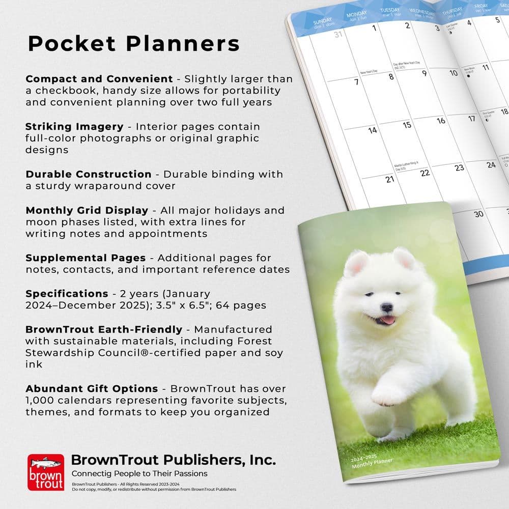 I Love Puppies 2 Year Pocket 2024 Planner Fourth Alternate Image width=&quot;1000&quot; height=&quot;1000&quot;