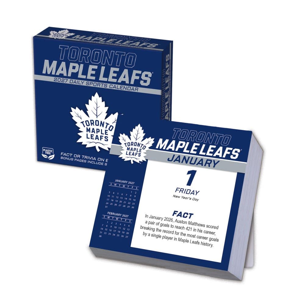 image NHL Toronto Maple Leafs 2027 Desk Calendar Main Product Image