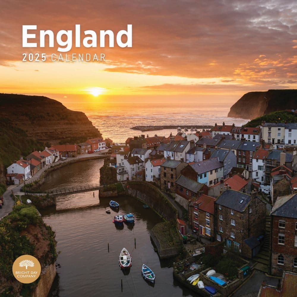 England 2025 Wall Calendar Main Image