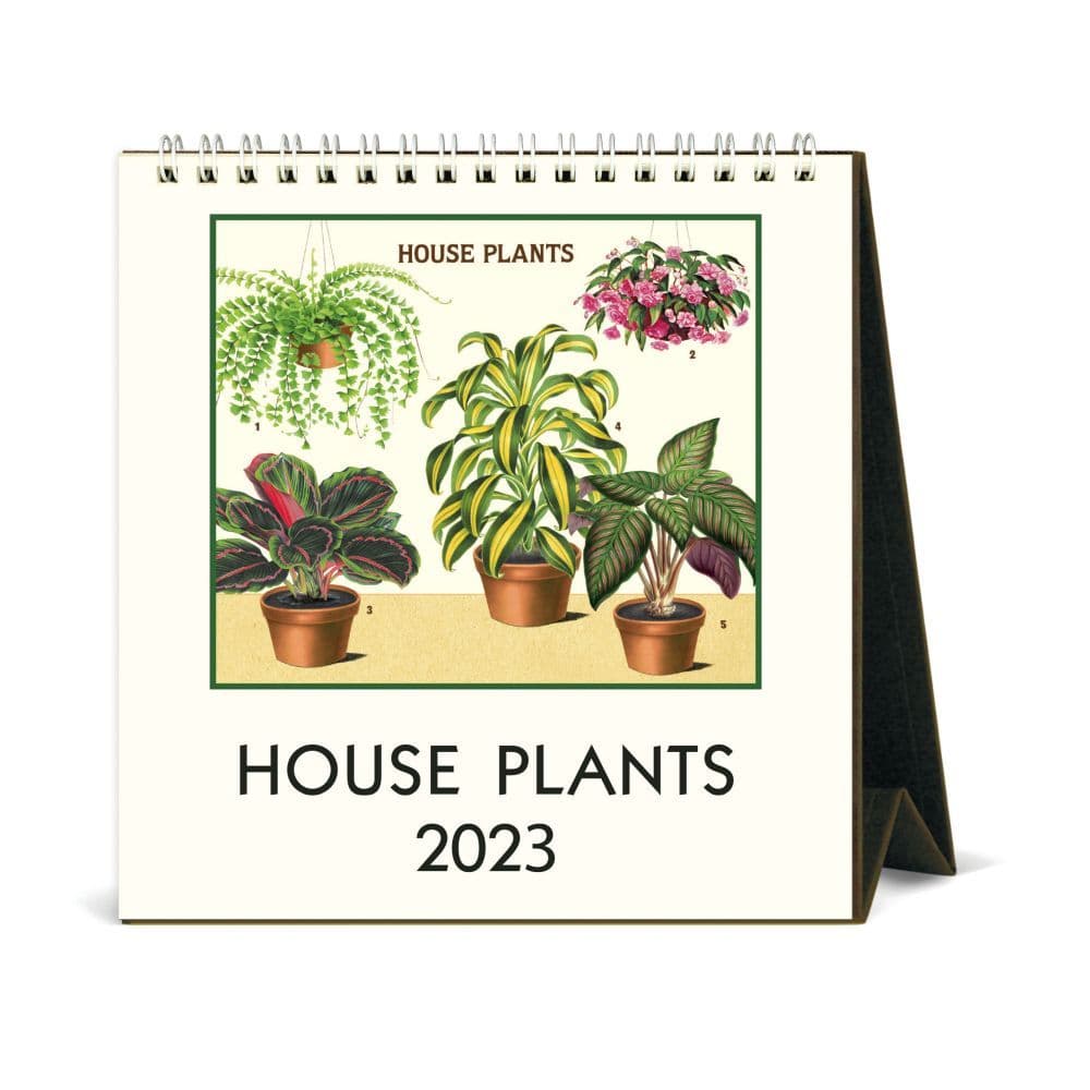 Cavallini Papers & Co. House Plants 2023 Easel Calendar