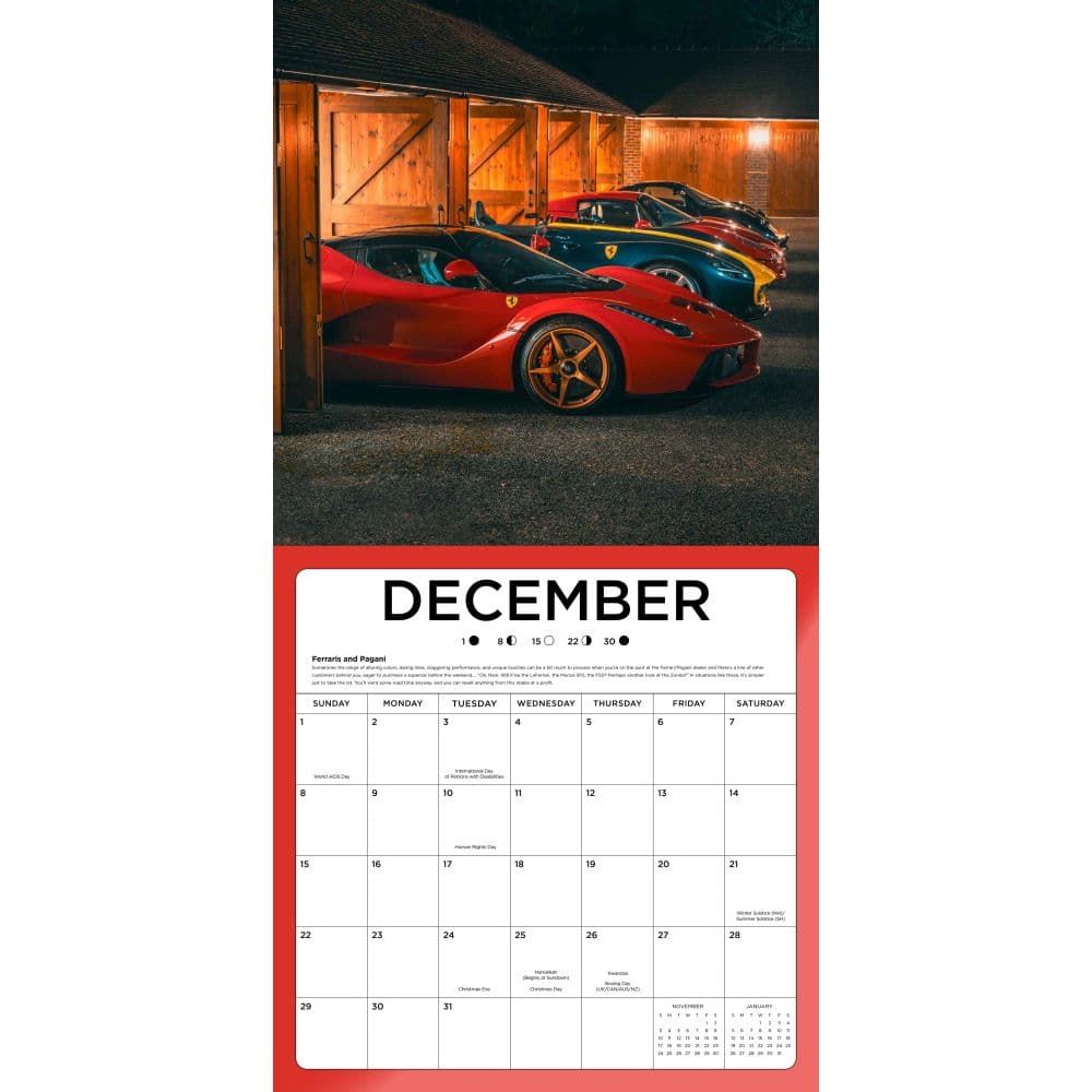 Supercars 2024 Wall Calendar