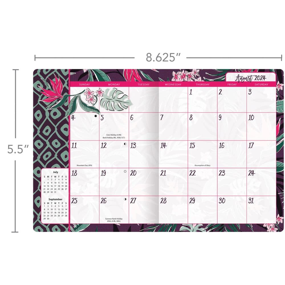 Flora and Fauna by Heather Dutton 2025 Monthly Pocket Planner Fifth Alternate Image width="1000" height="1000"