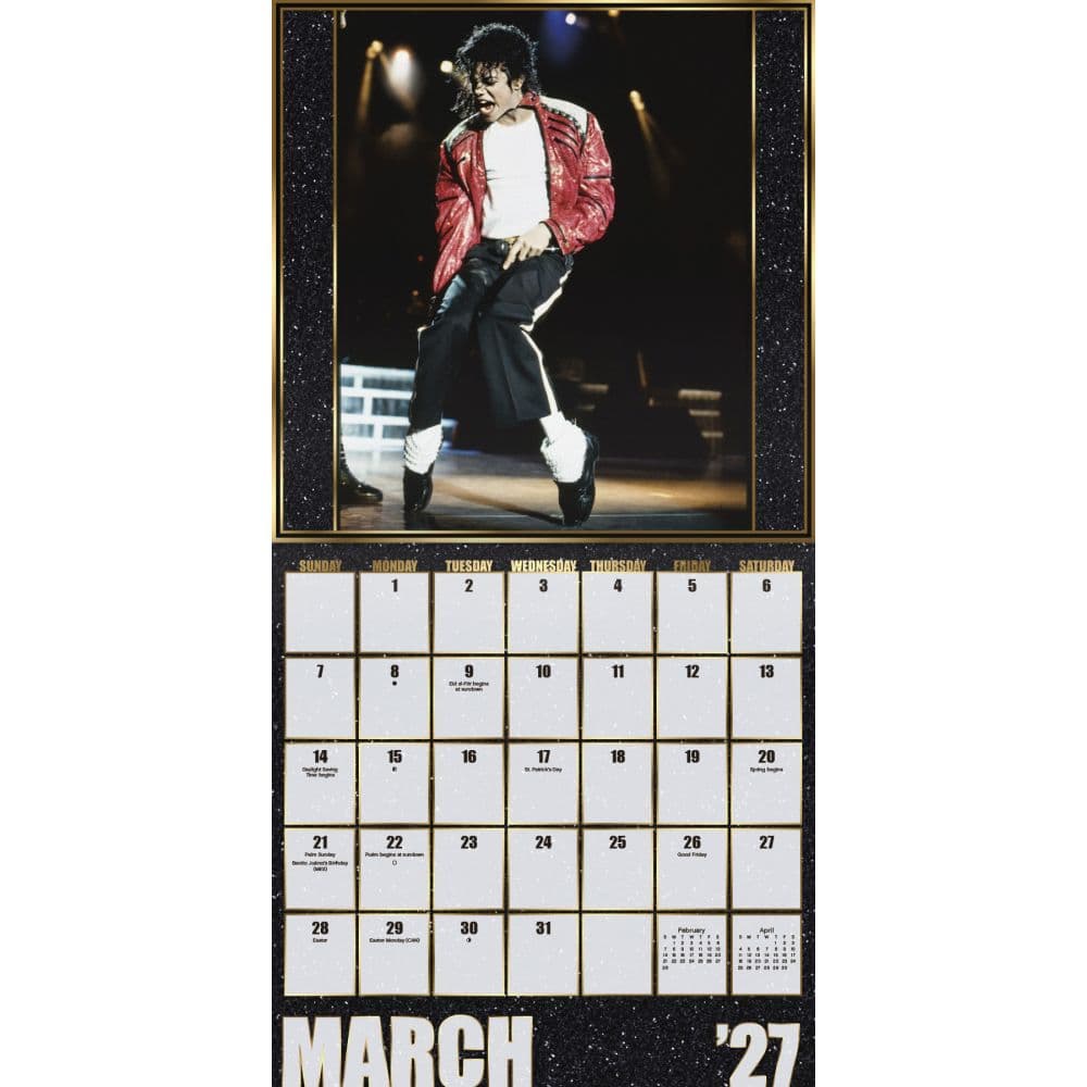 Michael Jackson 2027 Wall Calendar Third Alternate Image