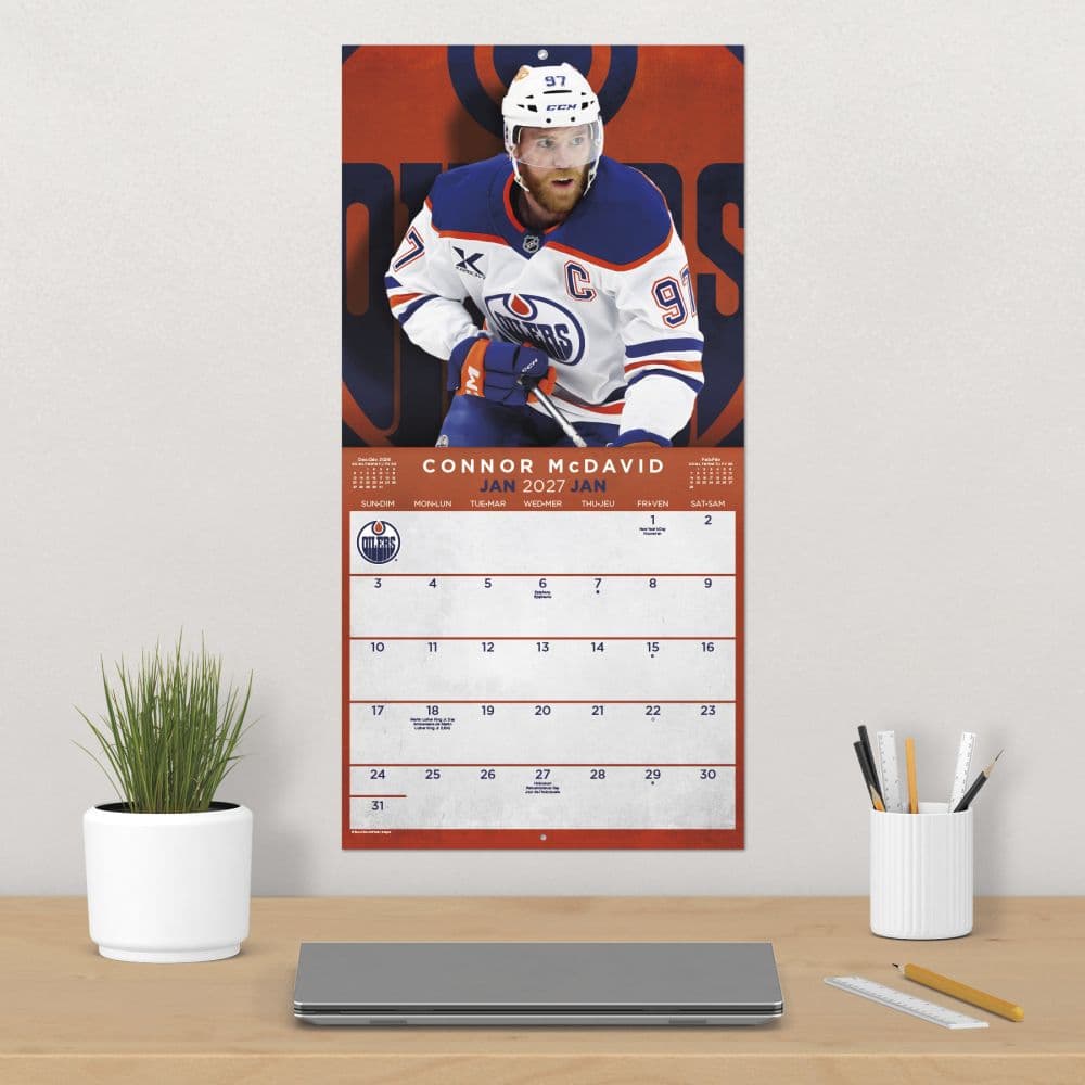 NHL Superstars Bilingual French 2027 Wall Calendar Fourth Alternate Image