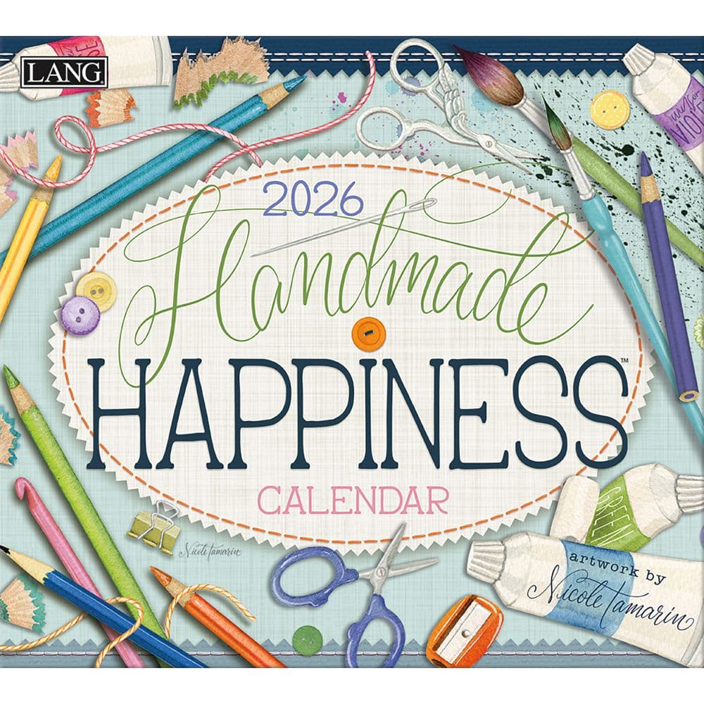 Handmade Happiness 2026 Wall Calendar by Nicole Tamarin Main Image