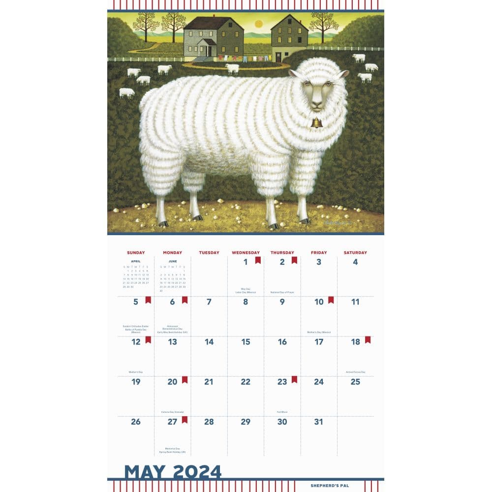 Wysocki Americana 2024 Wall Calendar