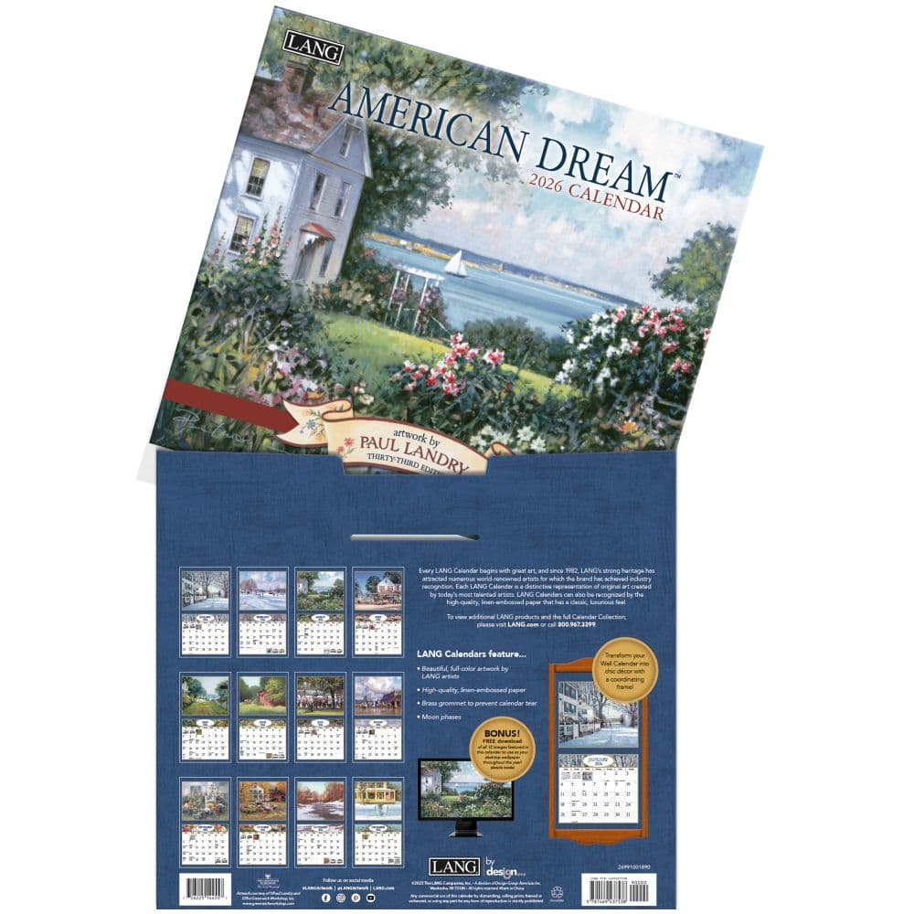 American Dream 2026 Wall Calendar by Paul Landry_ALT3
