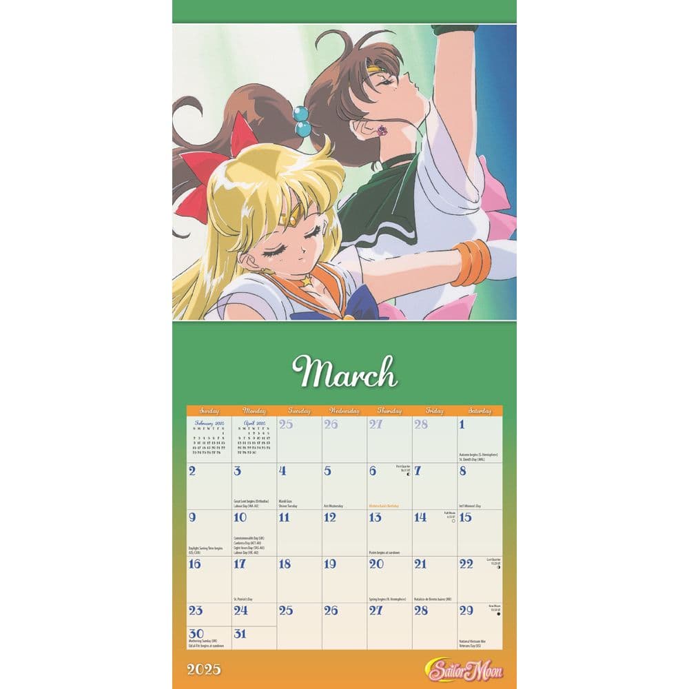 Sailor Moon 2025 Mini Wall Calendar Second Alternate Image width=&quot;1000&quot; height=&quot;1000&quot;